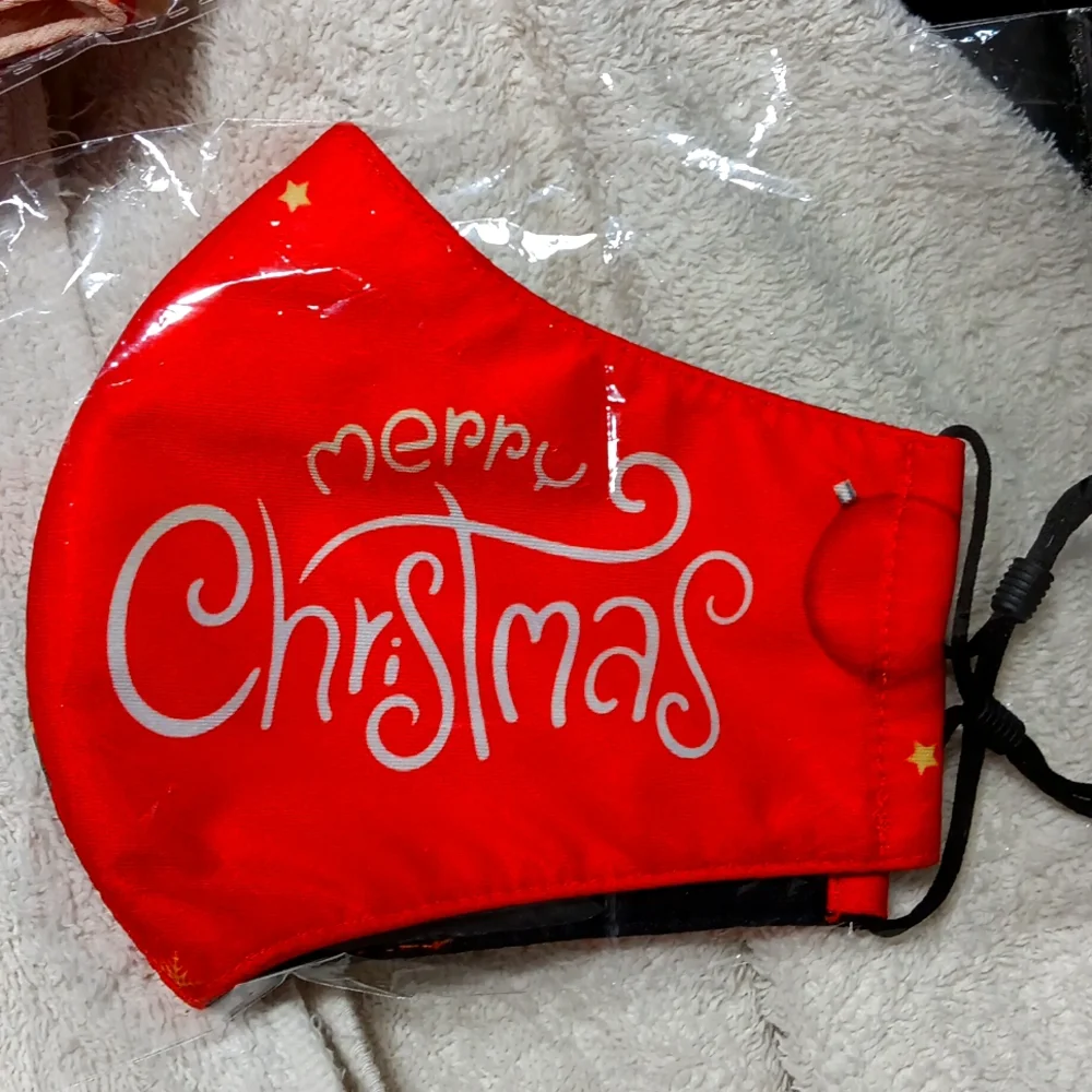 2 Beautiful Holiday Christmas Face Masks